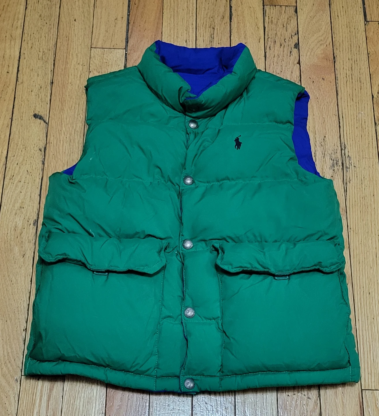 Polo Ralph Lauren Reversible Down Vest Green/Blue - photo 3