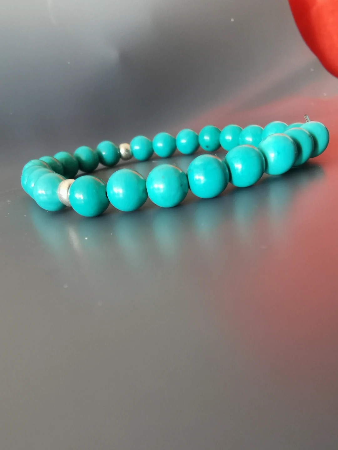 Turquoise Beaded Stretch Bracelet - photo 2