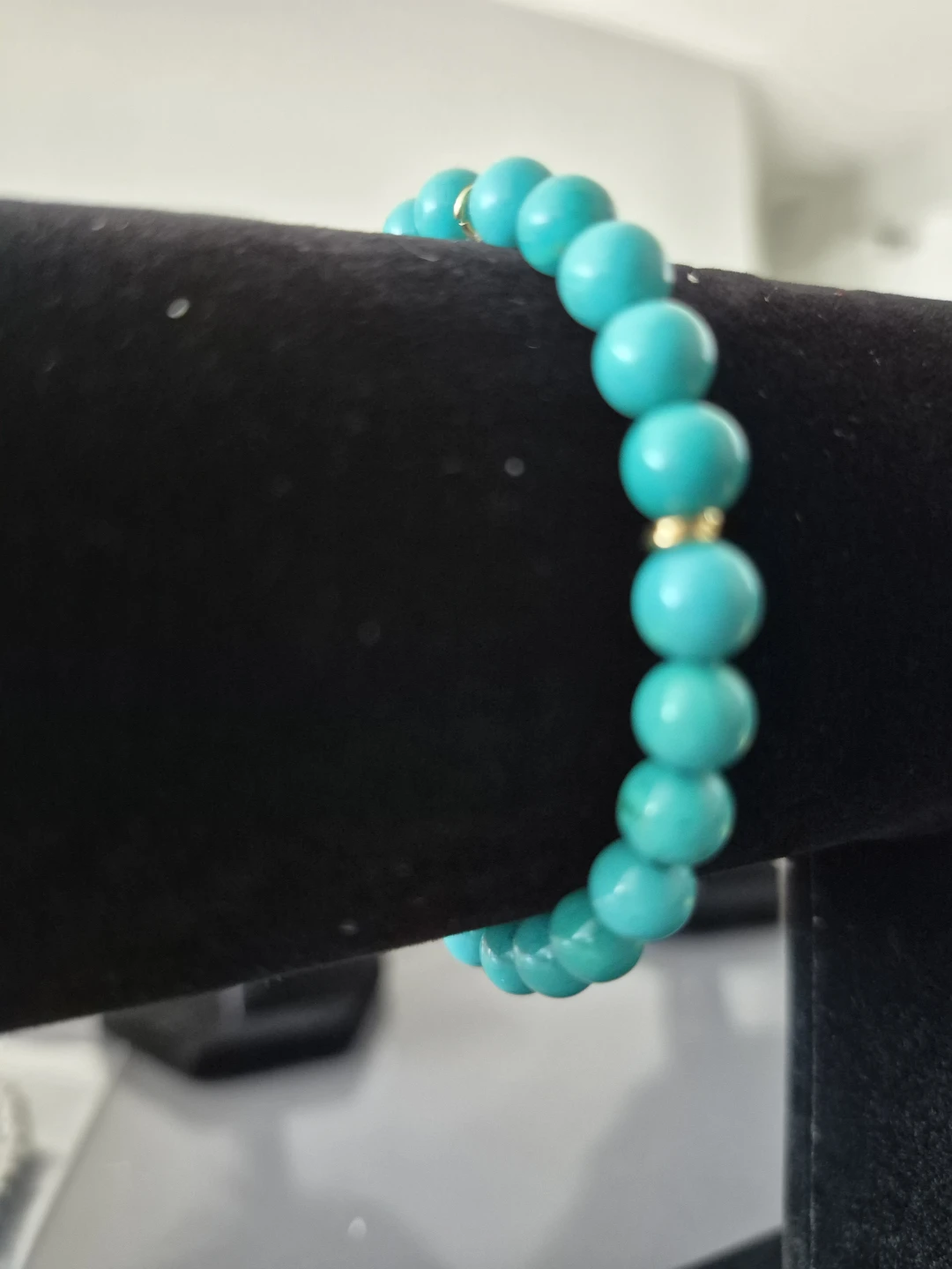 Turquoise Beaded Stretch Bracelet - photo 4