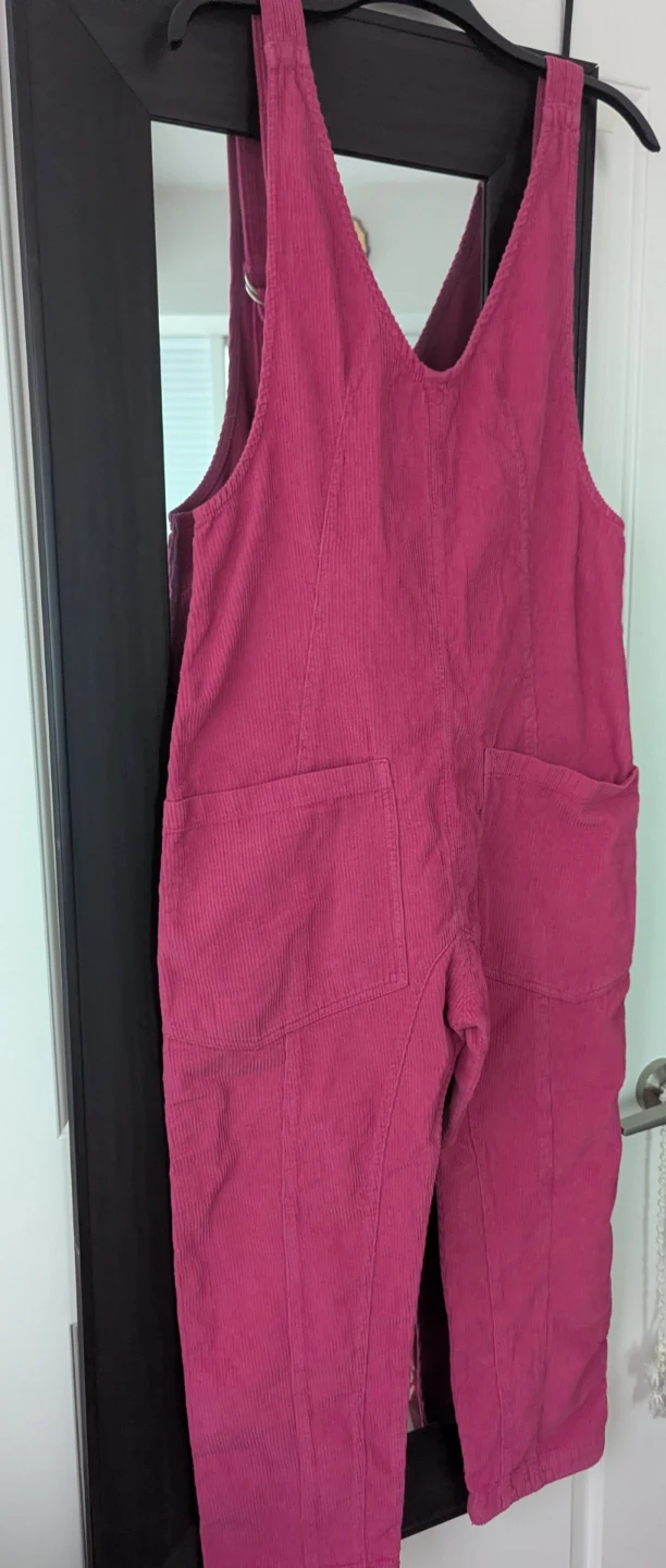 Free people - Pink Corduroy Overalls