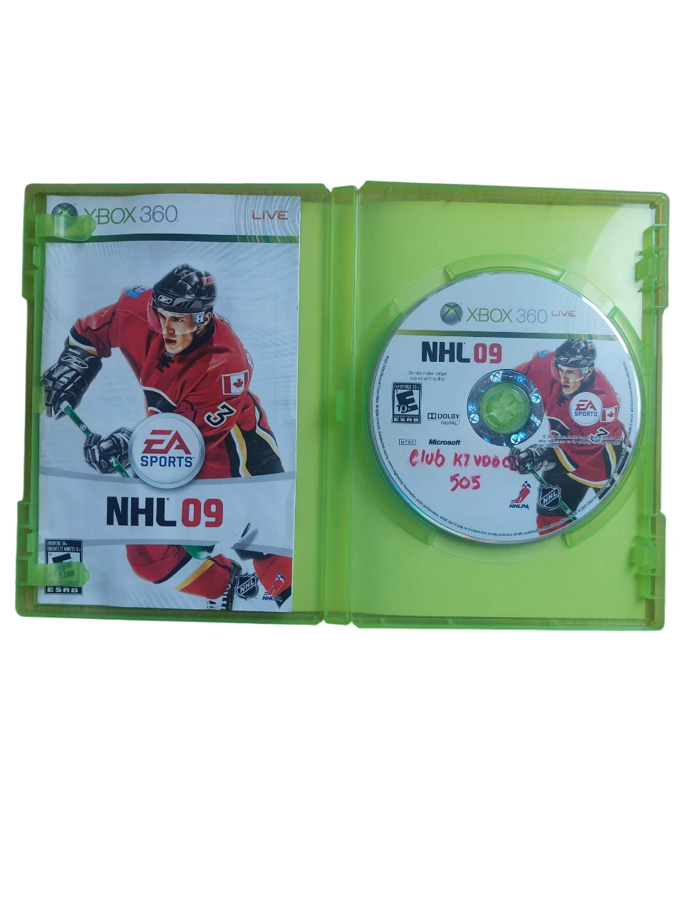 EA Sports NHL 09 XBOX 360 Video Game