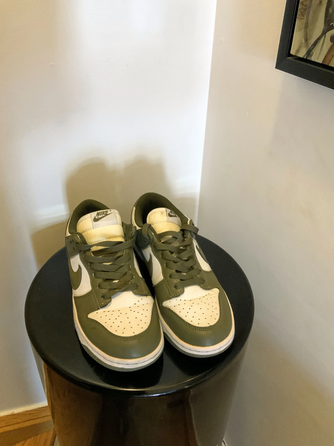 Nike Dunk Low Olive White Shoes - photo 2