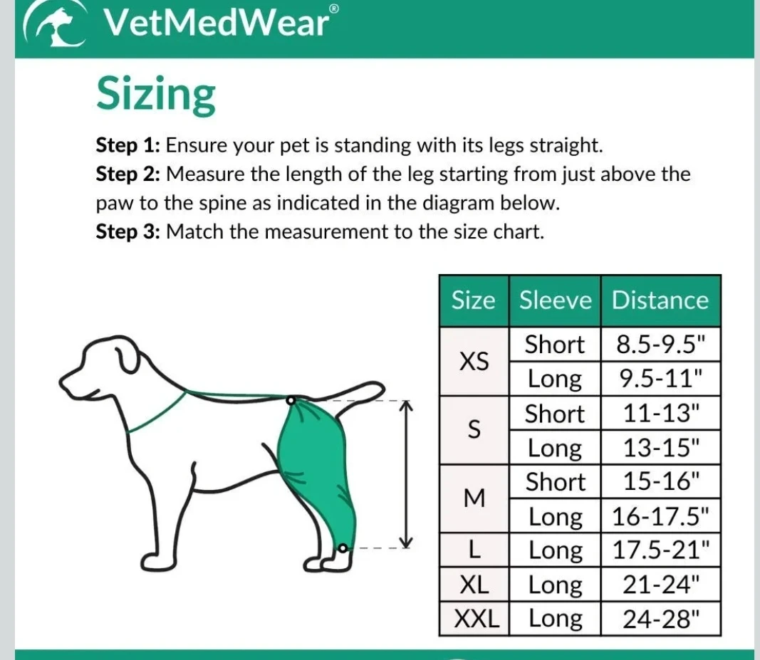 Hip and Thigh Wound Protective Sleeve for Dogs...New...XXL - photo 3