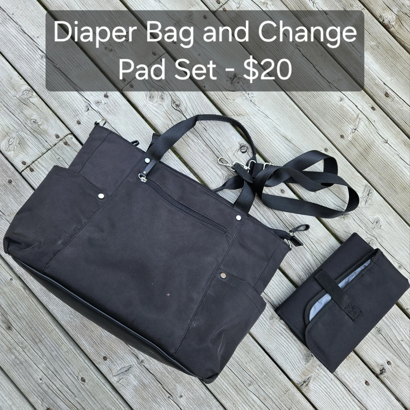 Diaper Bag and Change Pad Set