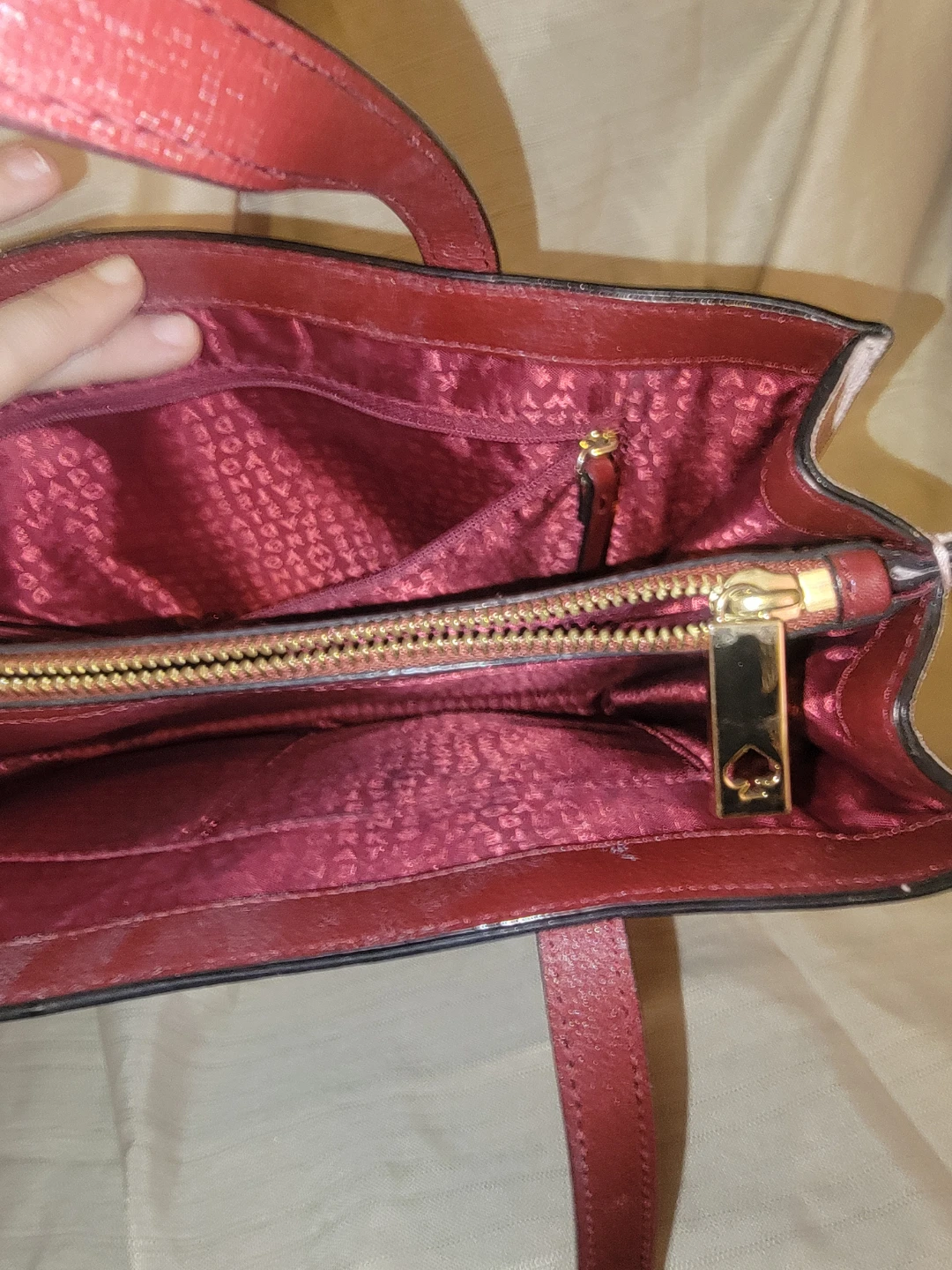Kate Spade Red Leather Tote Handbag - photo 4