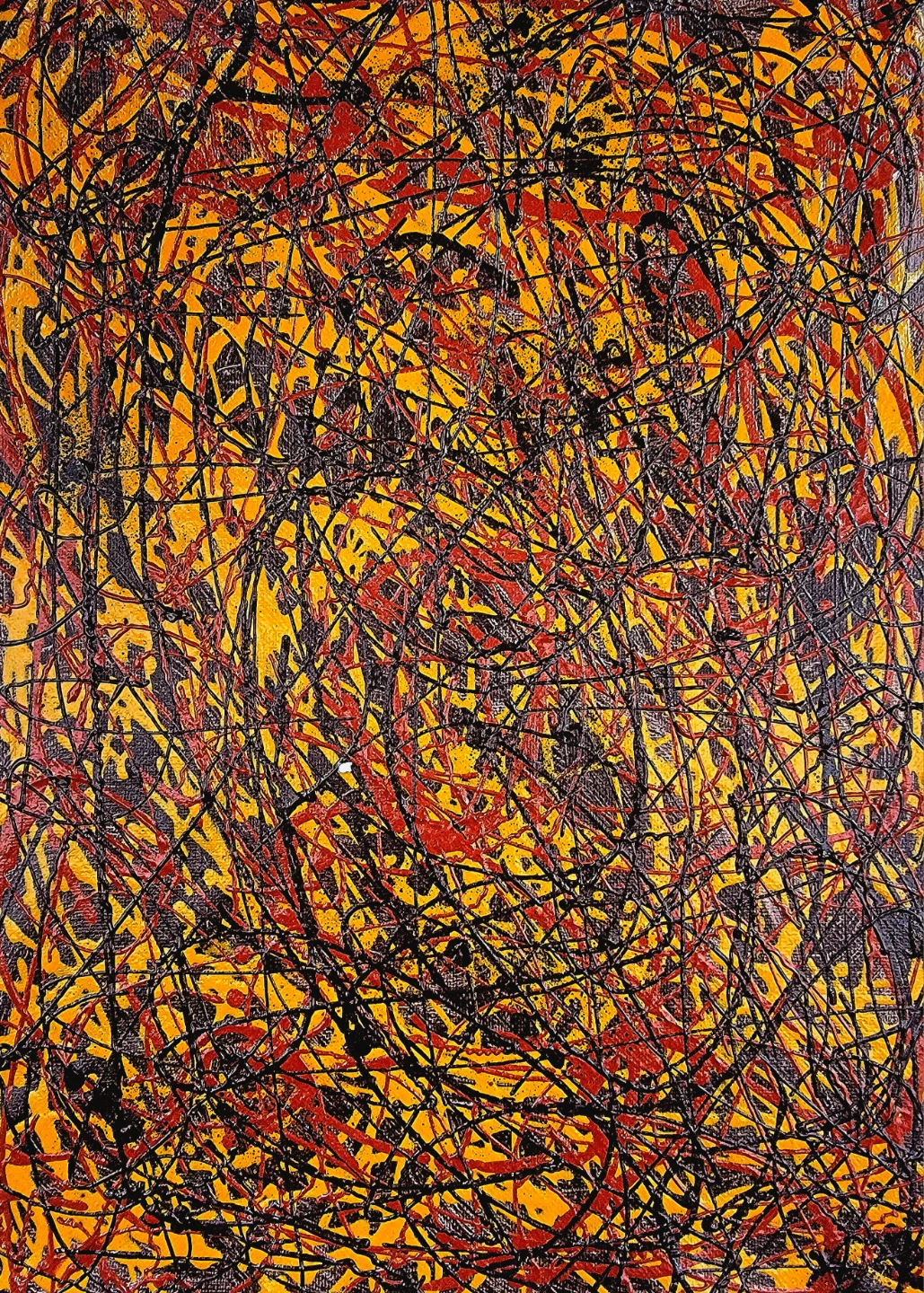 Abstract Drip Painting Canvas Art