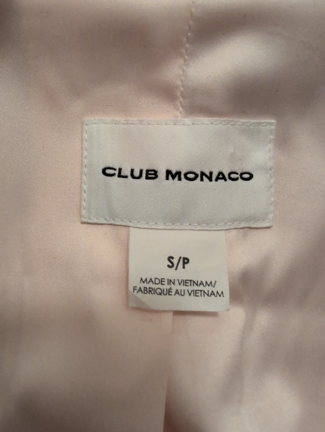 MUST GO! Club Monaco Pink Wool Blend Coat Size S/P - photo 3