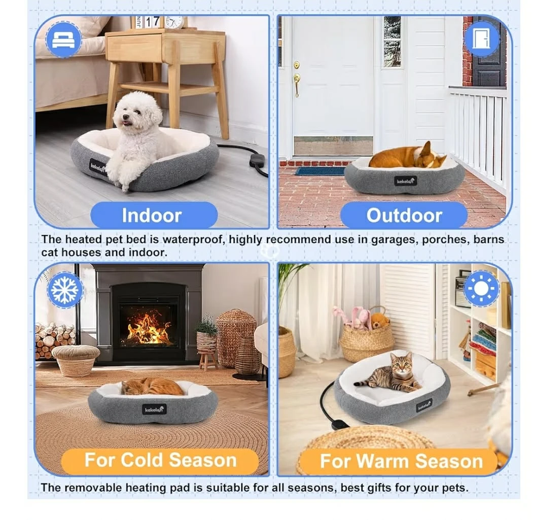 Kekelan Heated Pet Bed for Small Dogs and Cats - photo 4