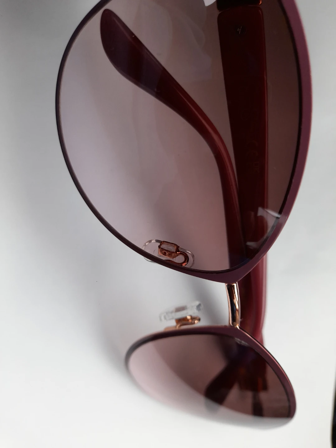 Women's Sunglasses - Burgundy and Rose Gold - photo 5