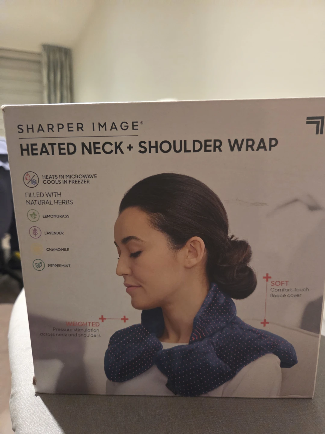🥕 Sharper Image Heated Neck + Shoulder Wrap