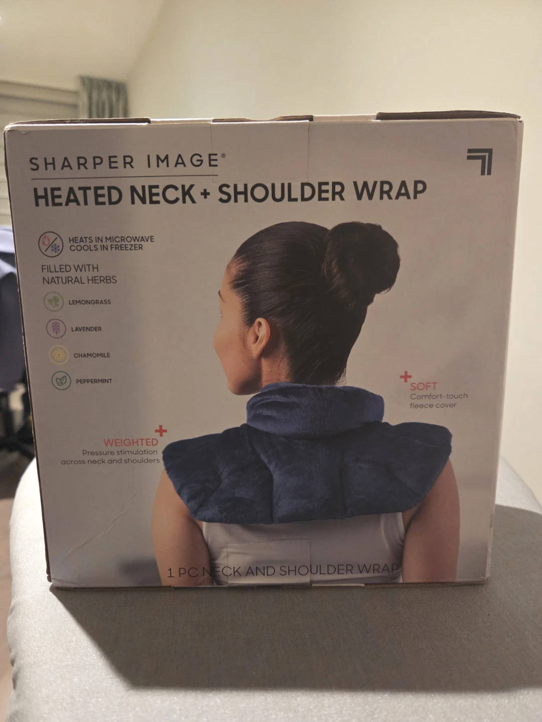 🥕 Sharper Image Heated Neck + Shoulder Wrap - photo 2