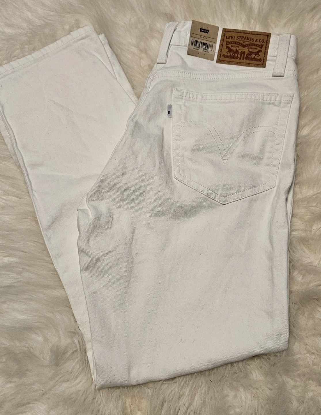 Levi's Wedgie Straight Jeans White Women's Size 29