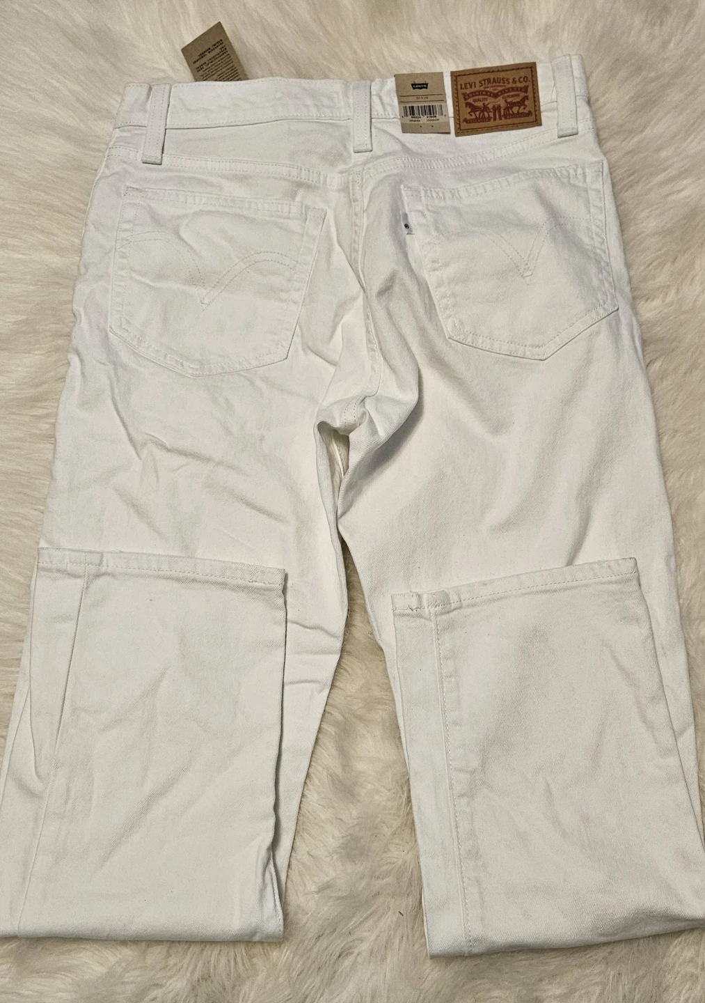 Levi's Wedgie Straight Jeans White Women's Size 29 - photo 3