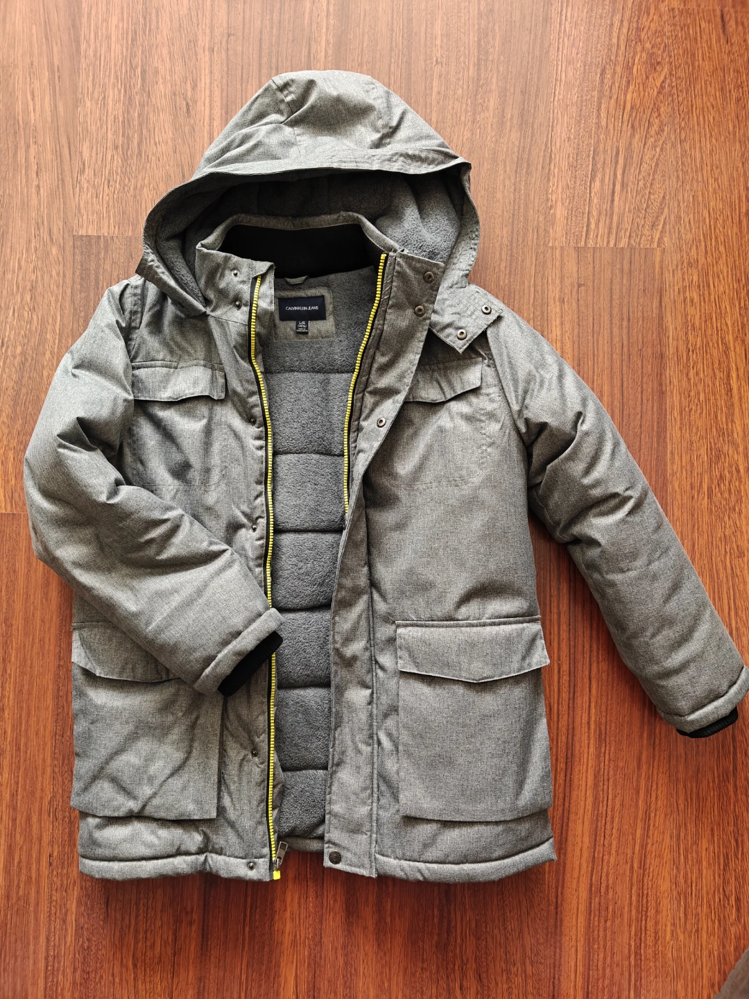 Calvin Klein Jeans L/G (14/16) Grey Winter Jacket