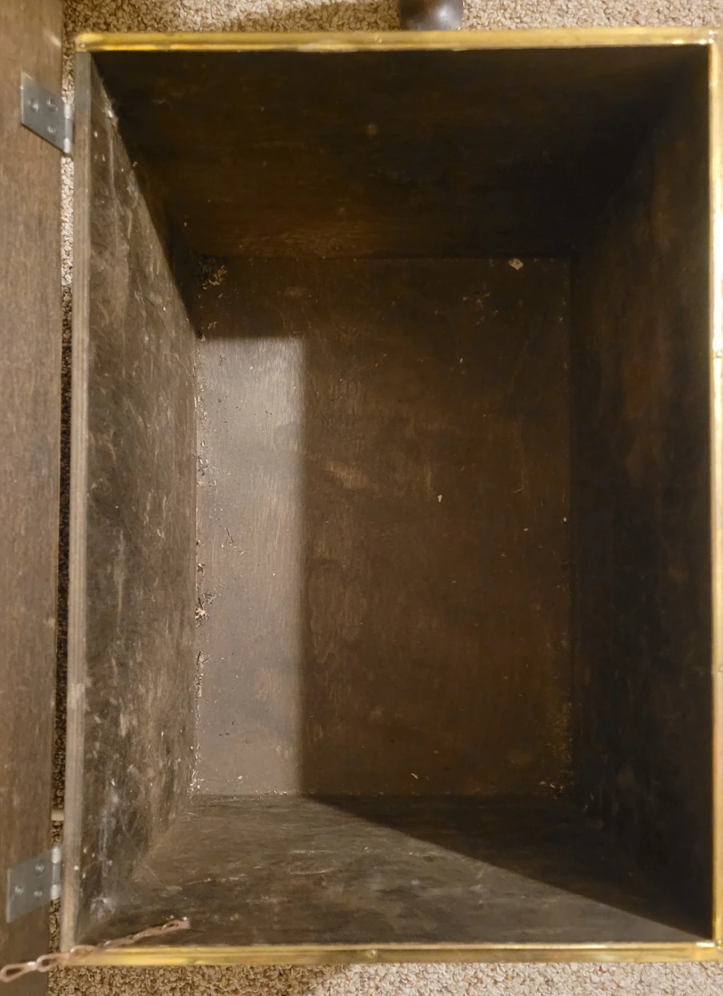 Brass Fireplace Kindling Chest - photo 3