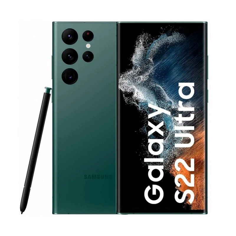 Samsung Galaxy S22 Ultra Green Smartphone with S Pen