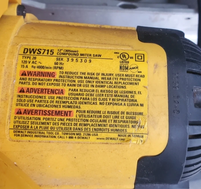 DeWalt DWS715 Compound Miter Saw 12 inch - photo 2
