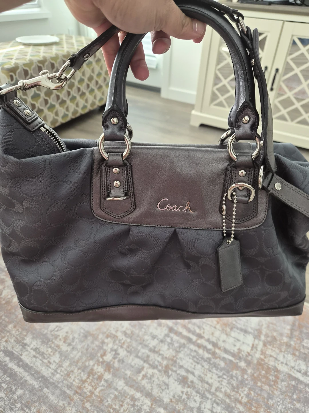 Coach Signature Hobo/Duffle Handbag