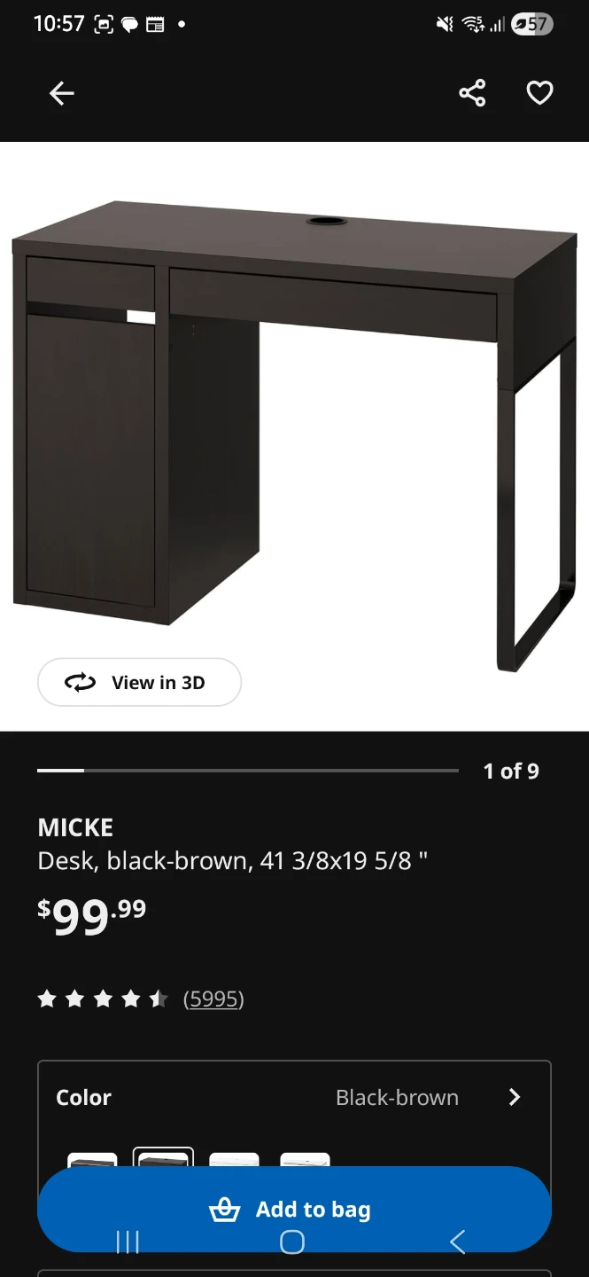 Ikea Micke desk