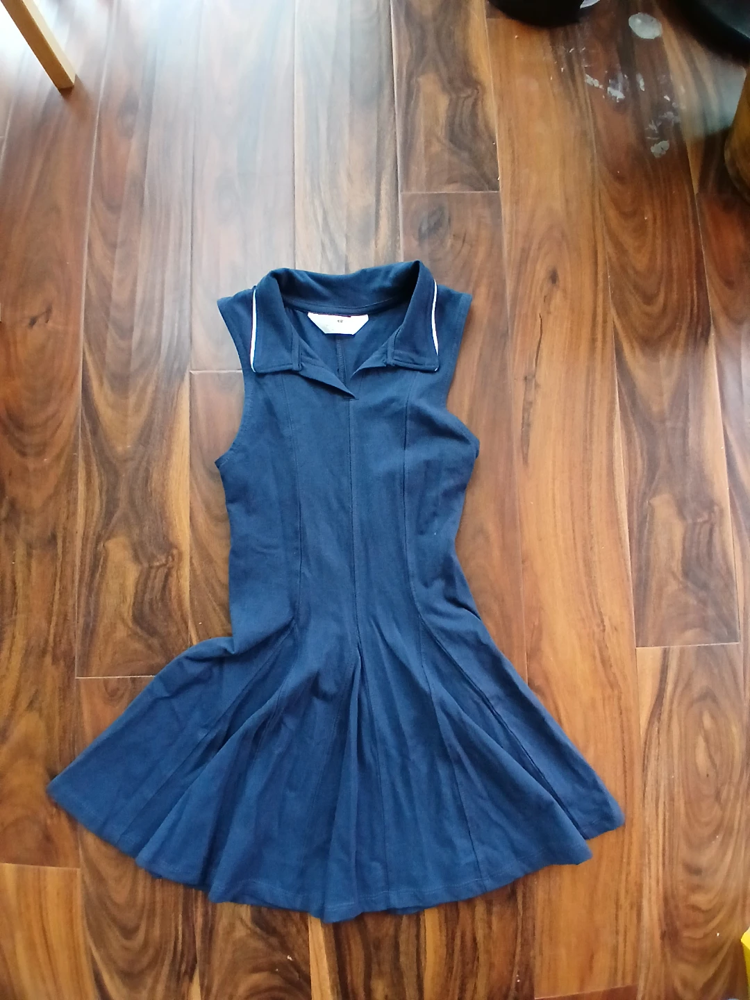 H&M Blue Sleeveless Collared Dress - photo 3