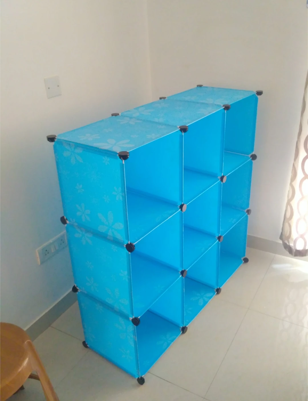 Light Blue Modular Cube Storage Organizer