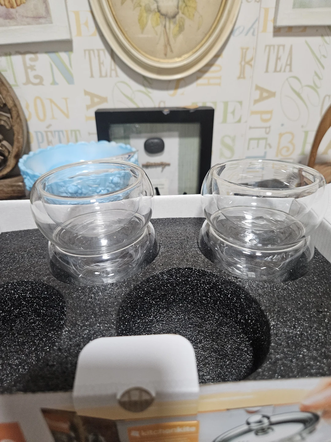 Kitchenkite 1000ml Glass Teapot Set with 4 Double Wall Cups - photo 5
