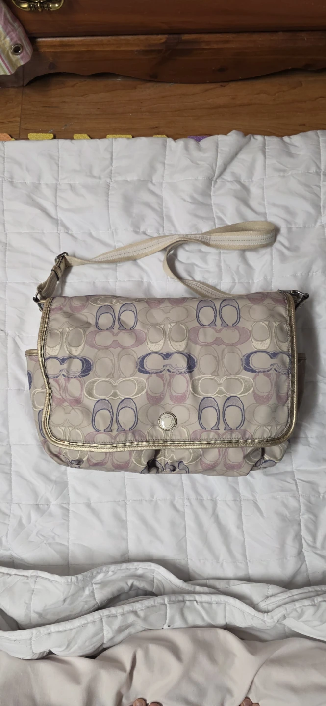 Coach Signature C Print Diaper Messenger Bag