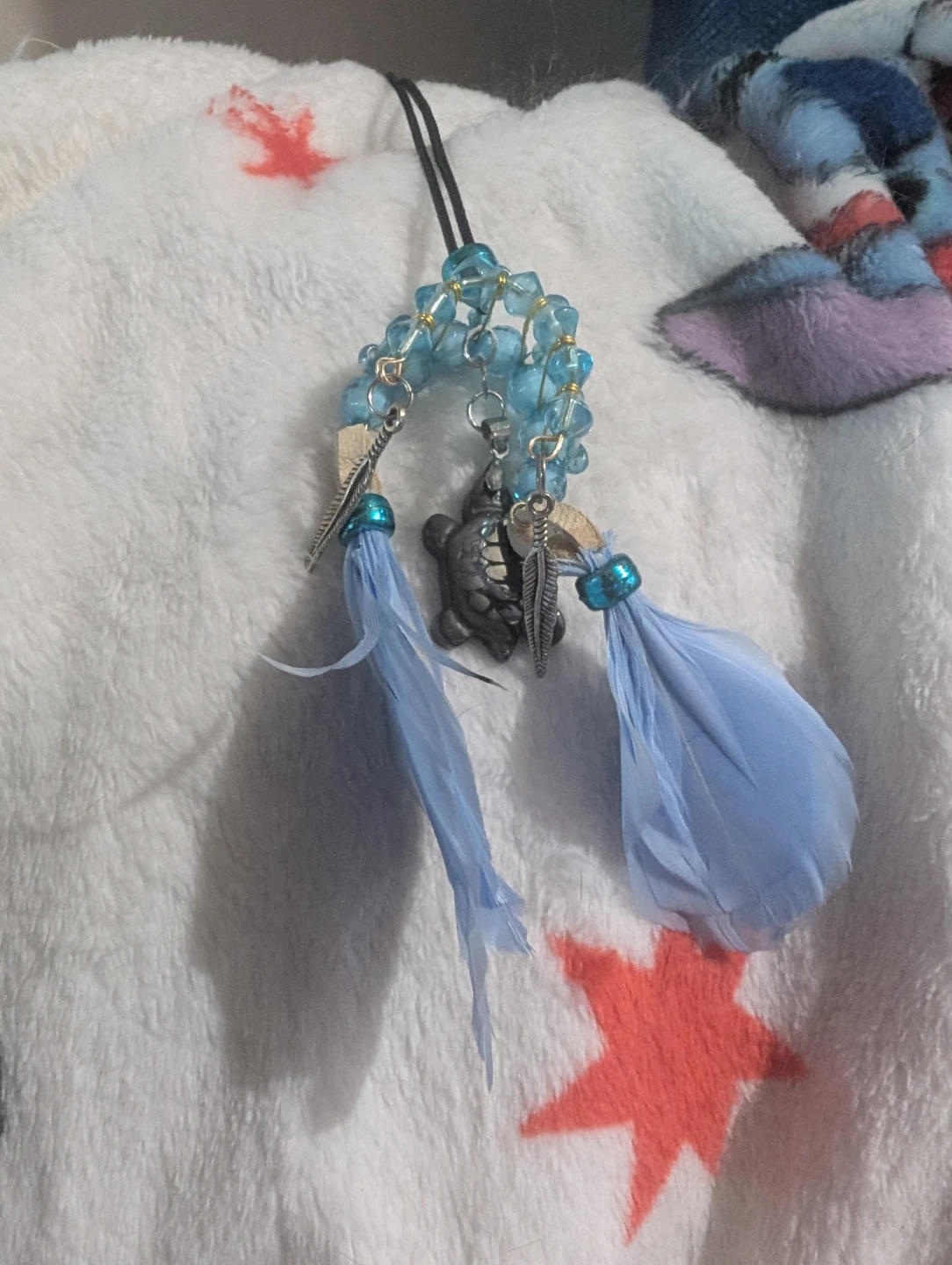 Handmade Feather Earrings and Keychain and Necklaces