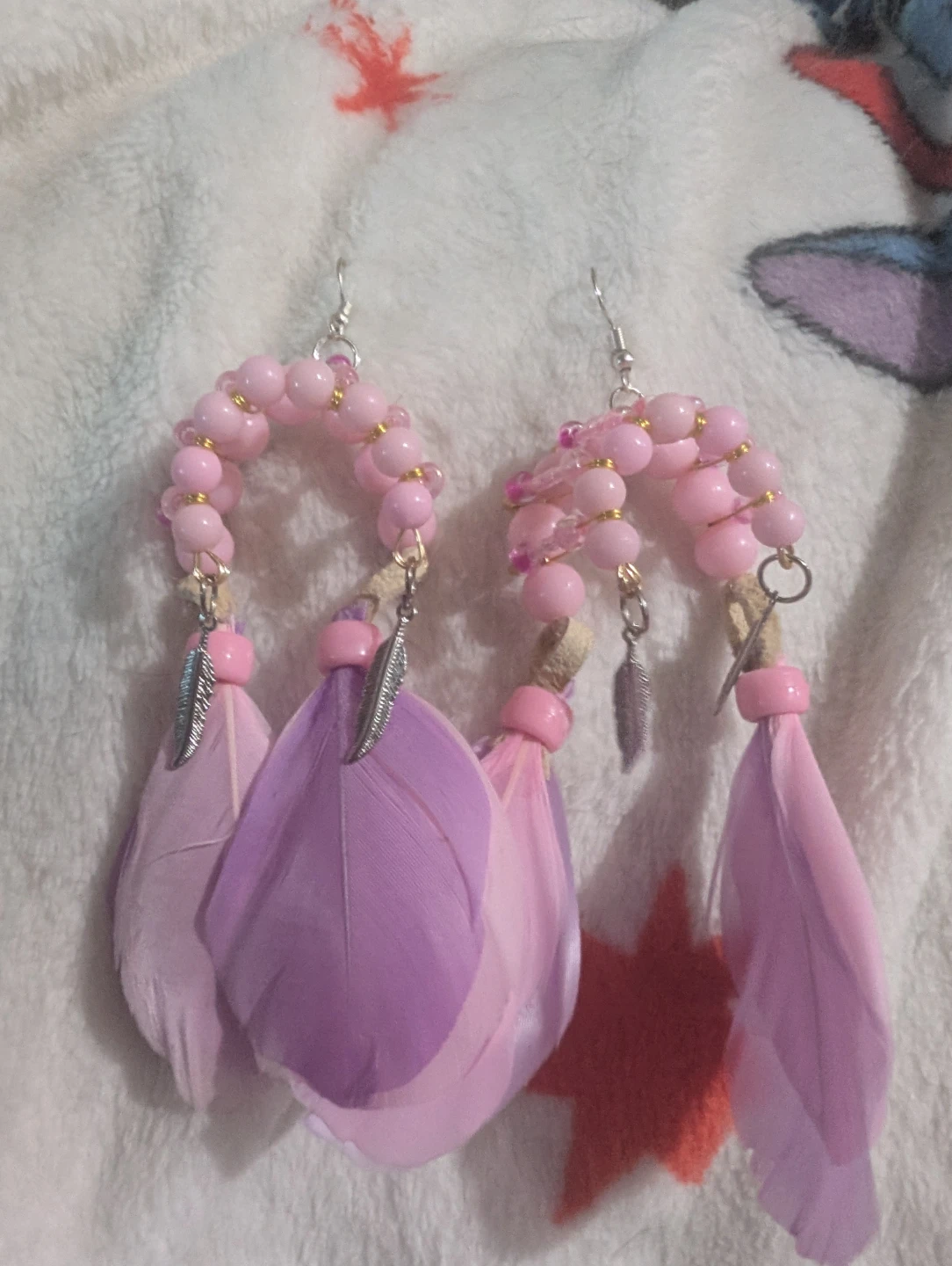 Handmade Feather Earrings and Keychain and Necklaces - photo 4