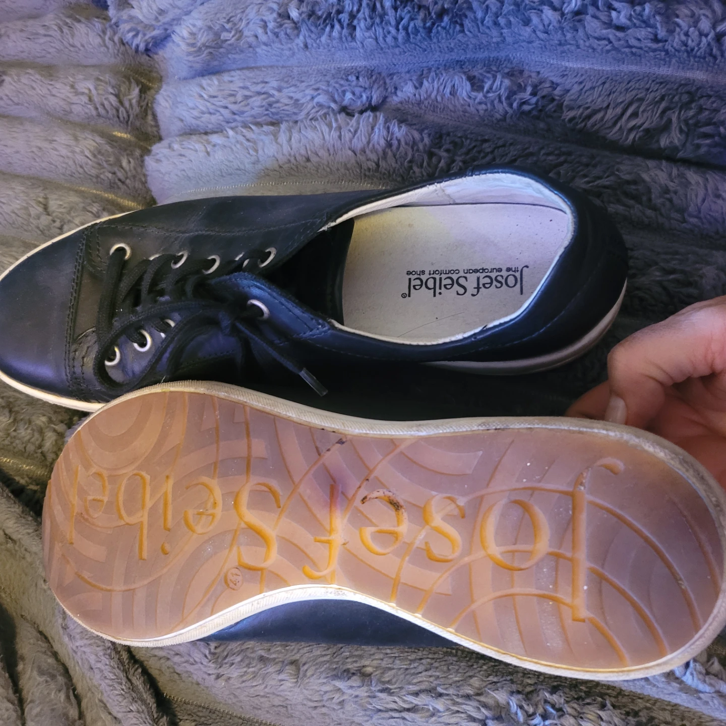 $30 EU41/M9/W10 Josef Seibel Black Leather Comfort Shoes - photo 2