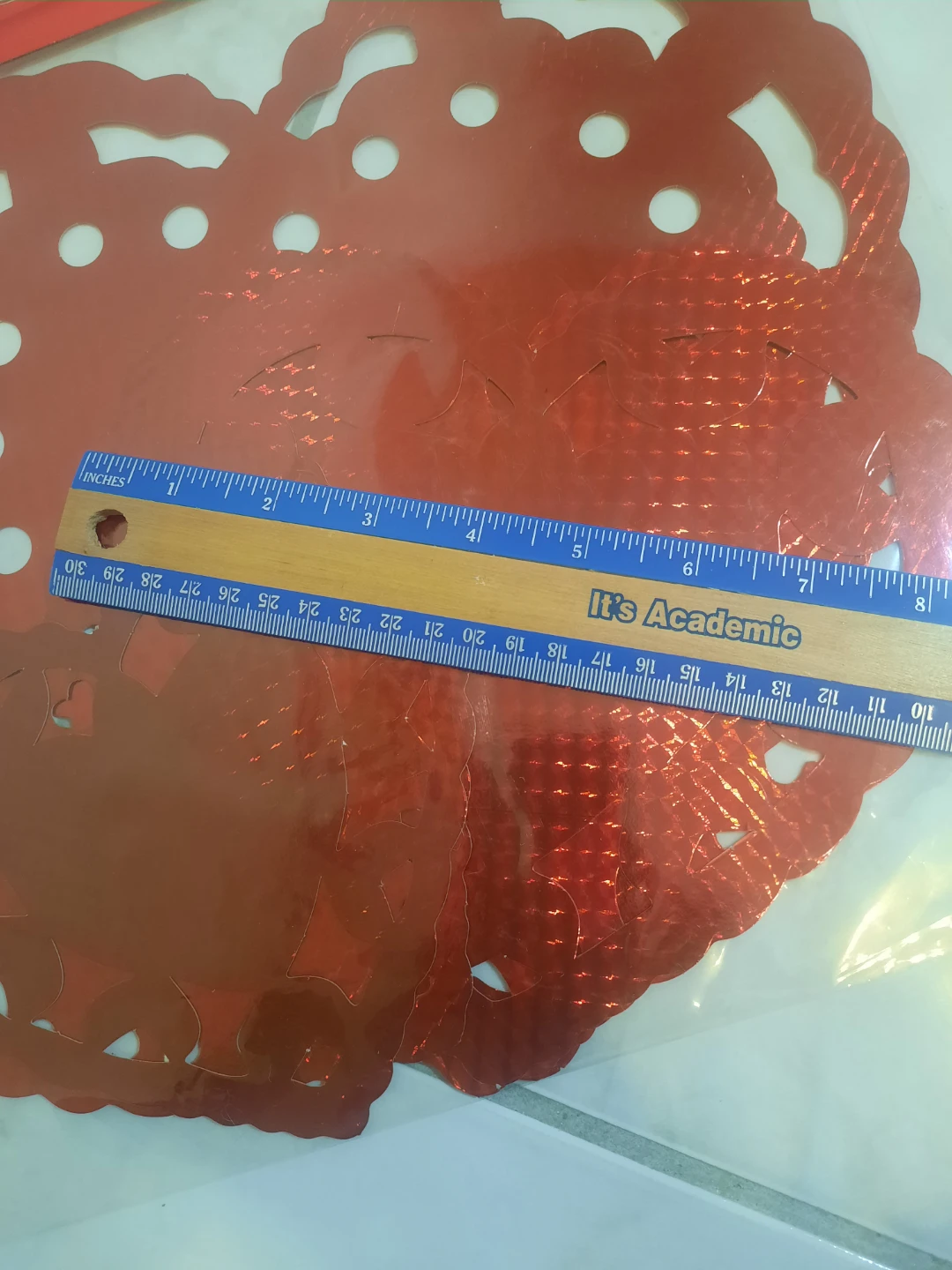 Red Laser Heart Cutouts 5pk - Valentines🏆 - photo 3