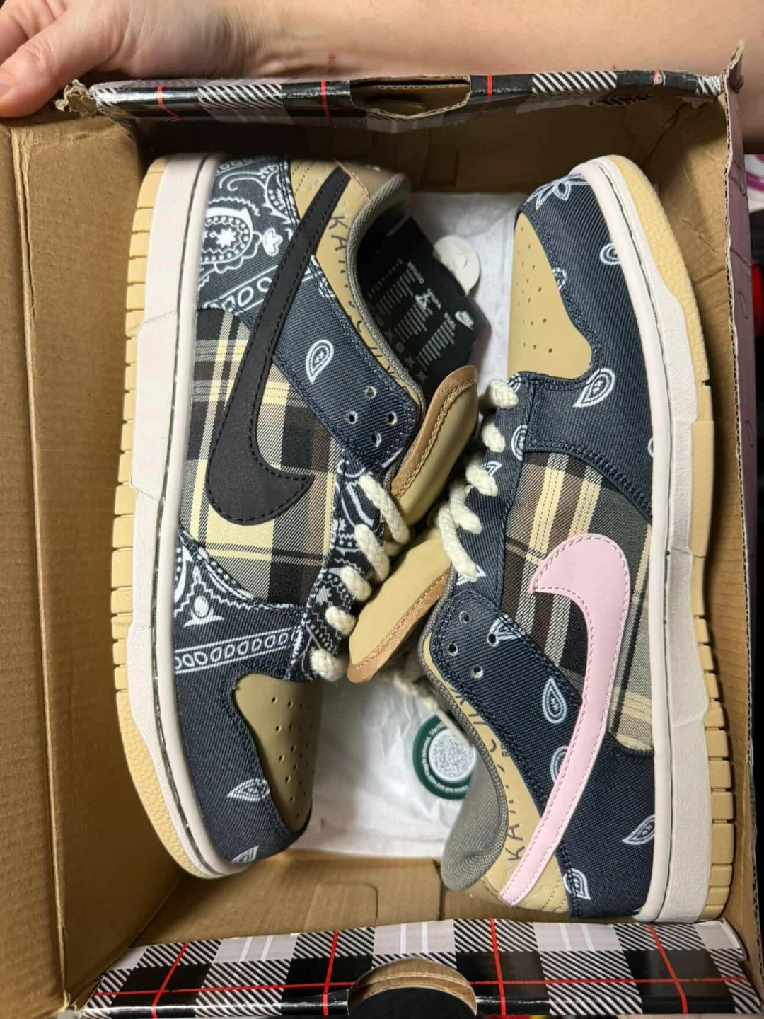 Nike Dunk Low 'Plaid Paisley' Sneakers