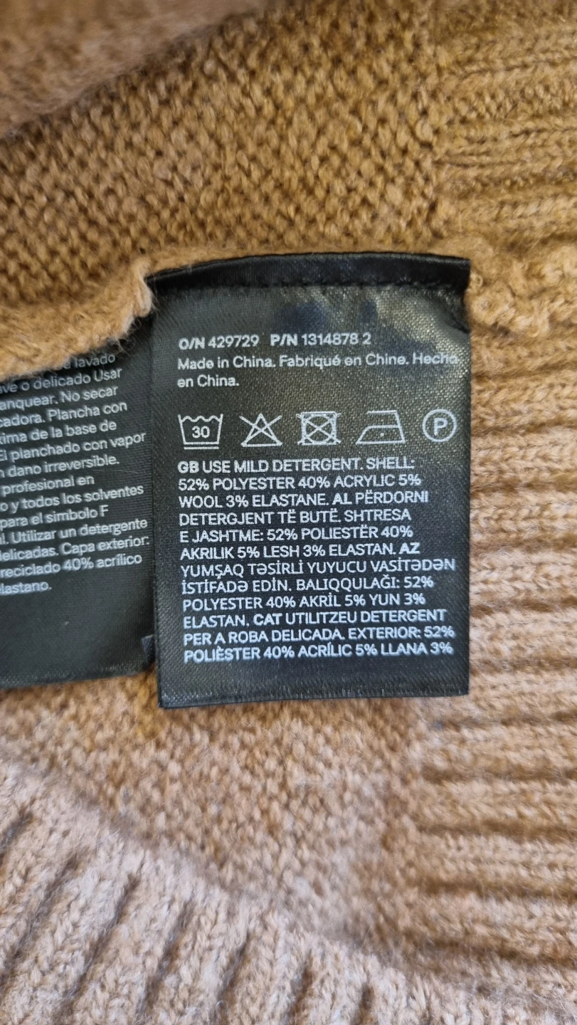 H&M Brown Short Sleeve Turtleneck Sweater - photo 5