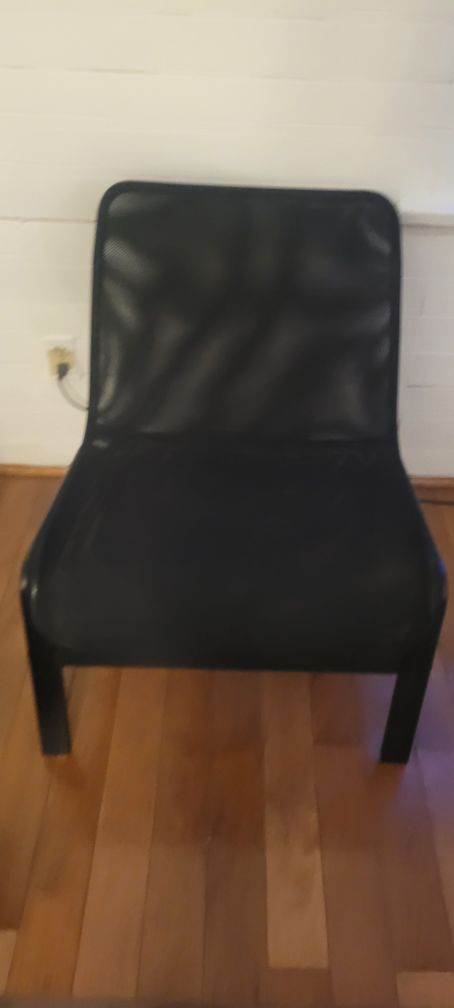 Black Mesh Accent Chair - photo 2