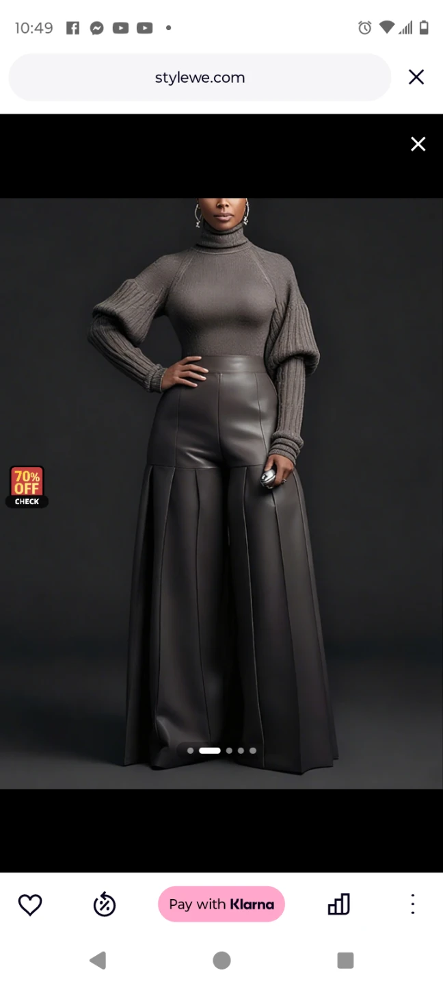 STYLEWE Urban Minimalist Turtleneck Puff Sleeve Sweater