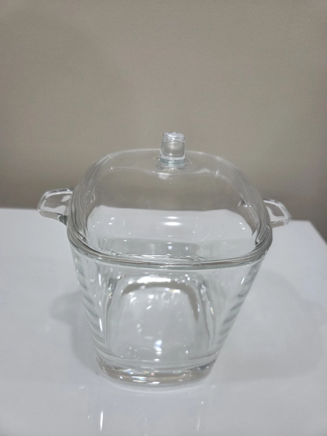 Glass Ice Bucket with Lid