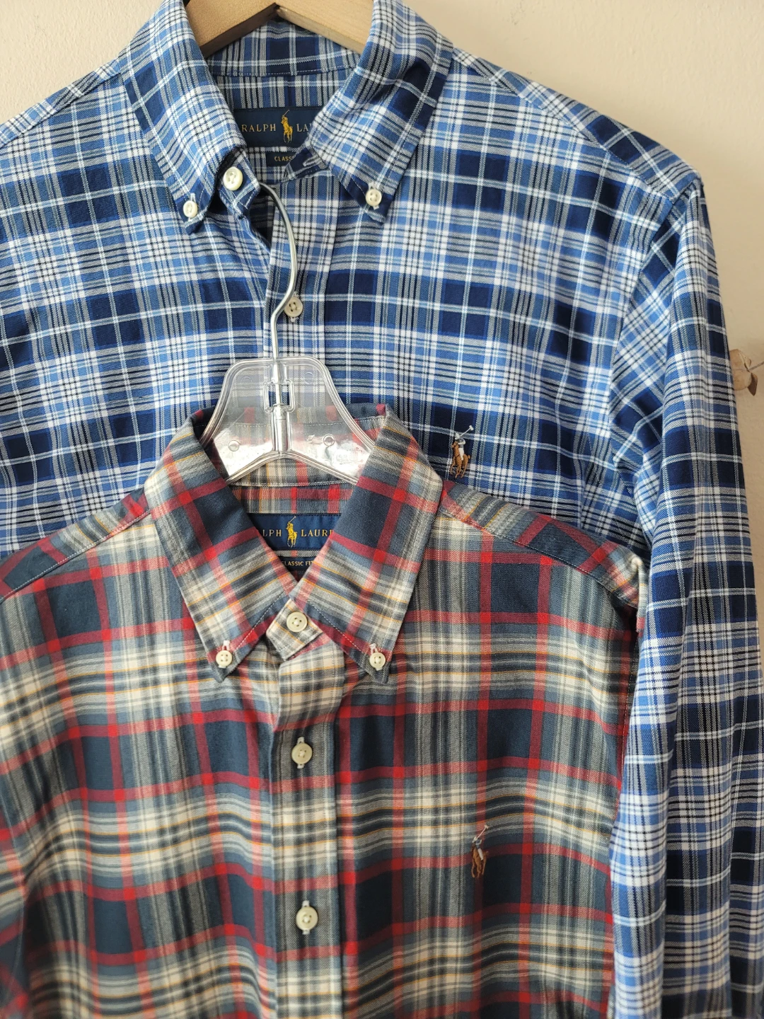 Polo Ralph Lauren Plaid Button-Downs Sz S Set Of 2 Cotton Preppy - photo 5