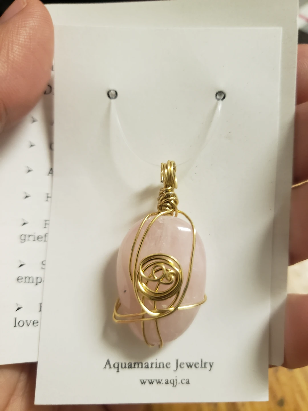 Aquamarine Jewelry MORGANITE Pendant Necklace