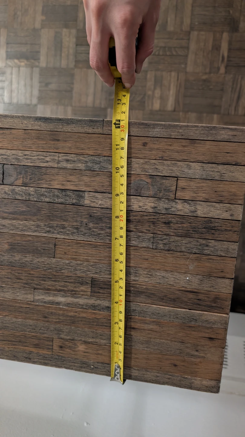 Rustic Wood Top Console Table