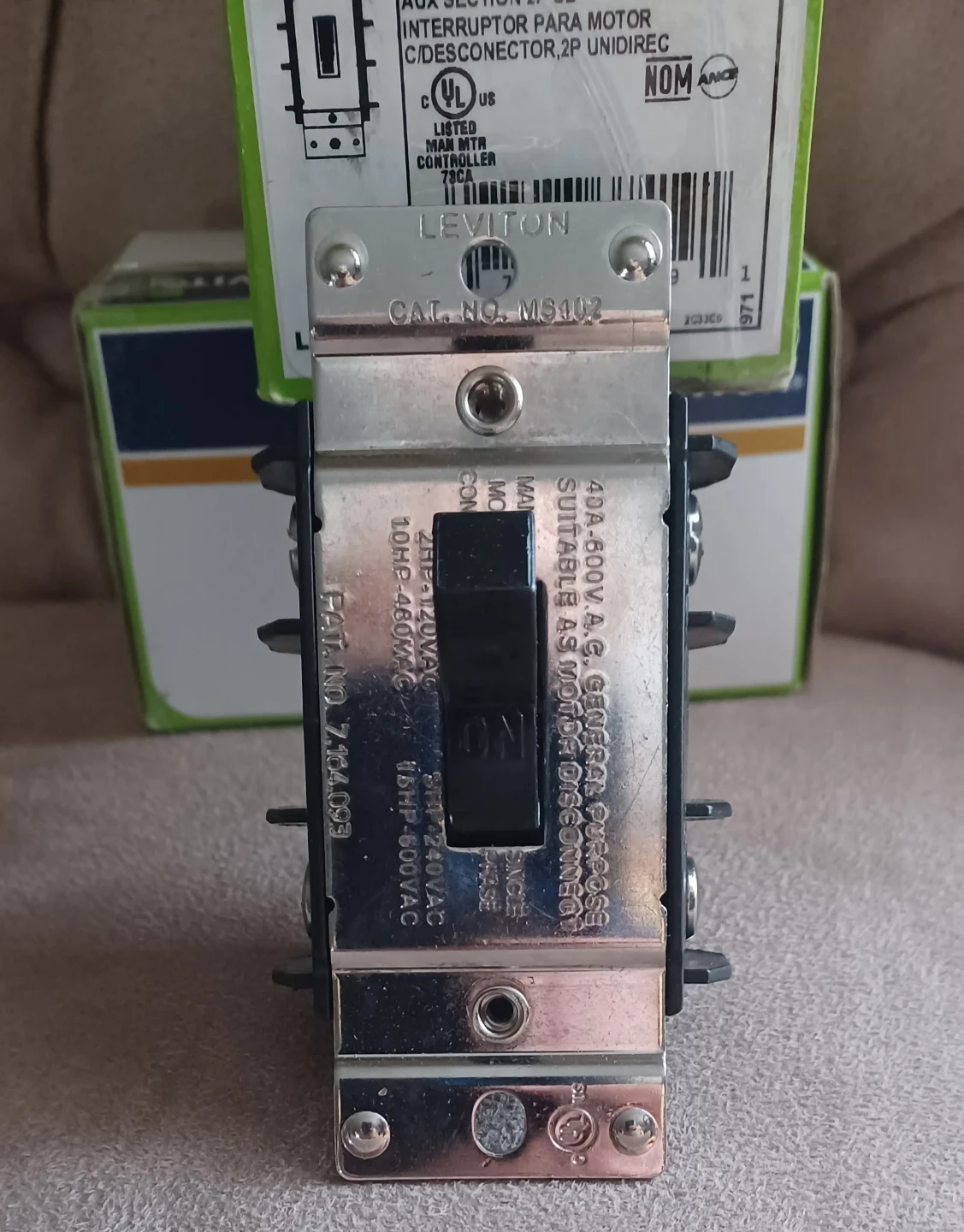 Leviton MS402-DS Motor Starter Switch - photo 3