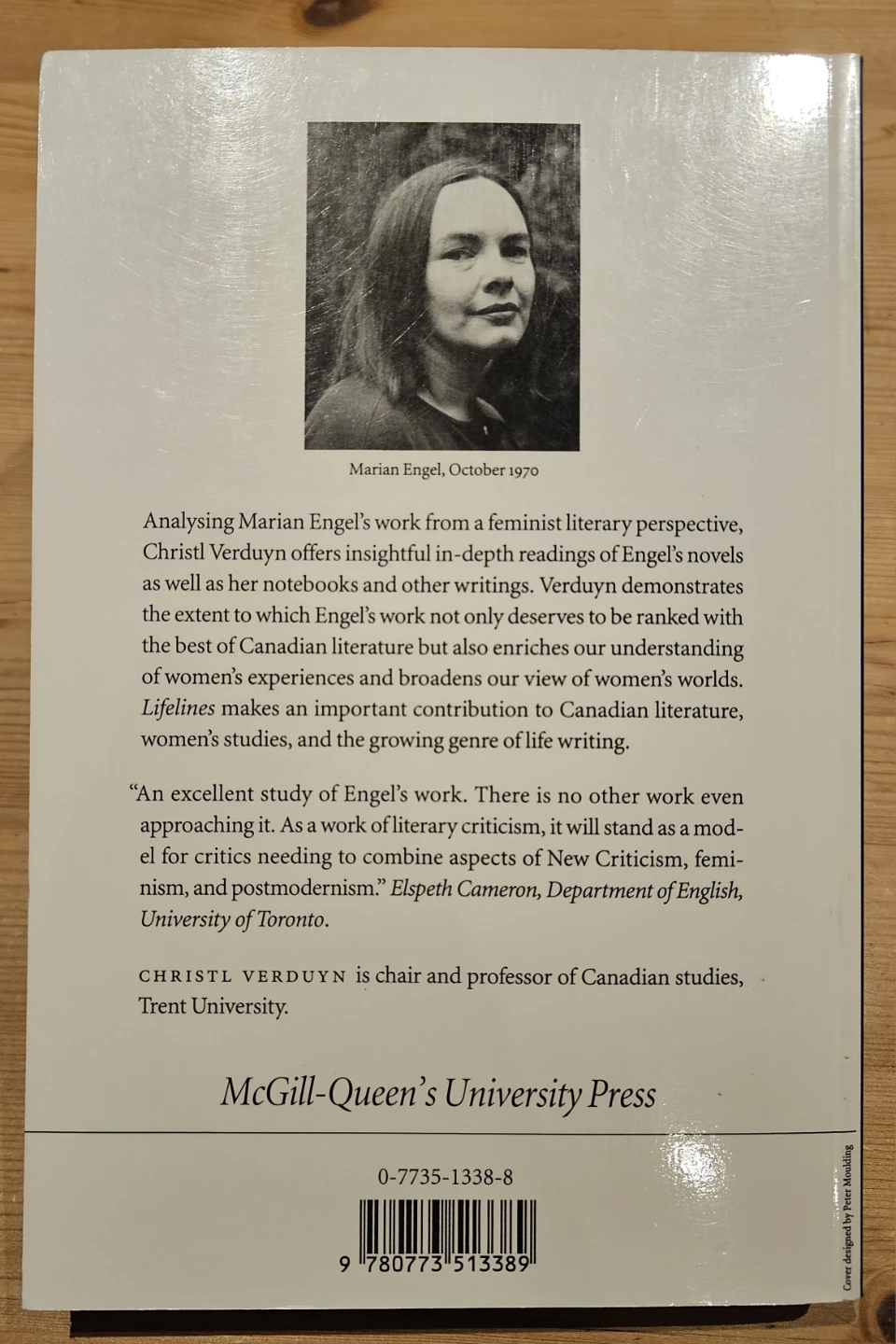 Lifelines: Marian Engel's Writings by Christl Verduyn Book - photo 2