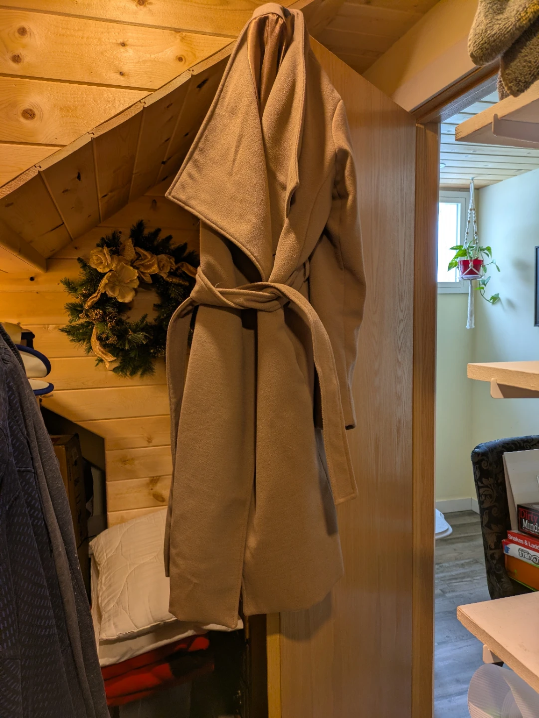 Camel Belted Wrap winter Coat 🥕