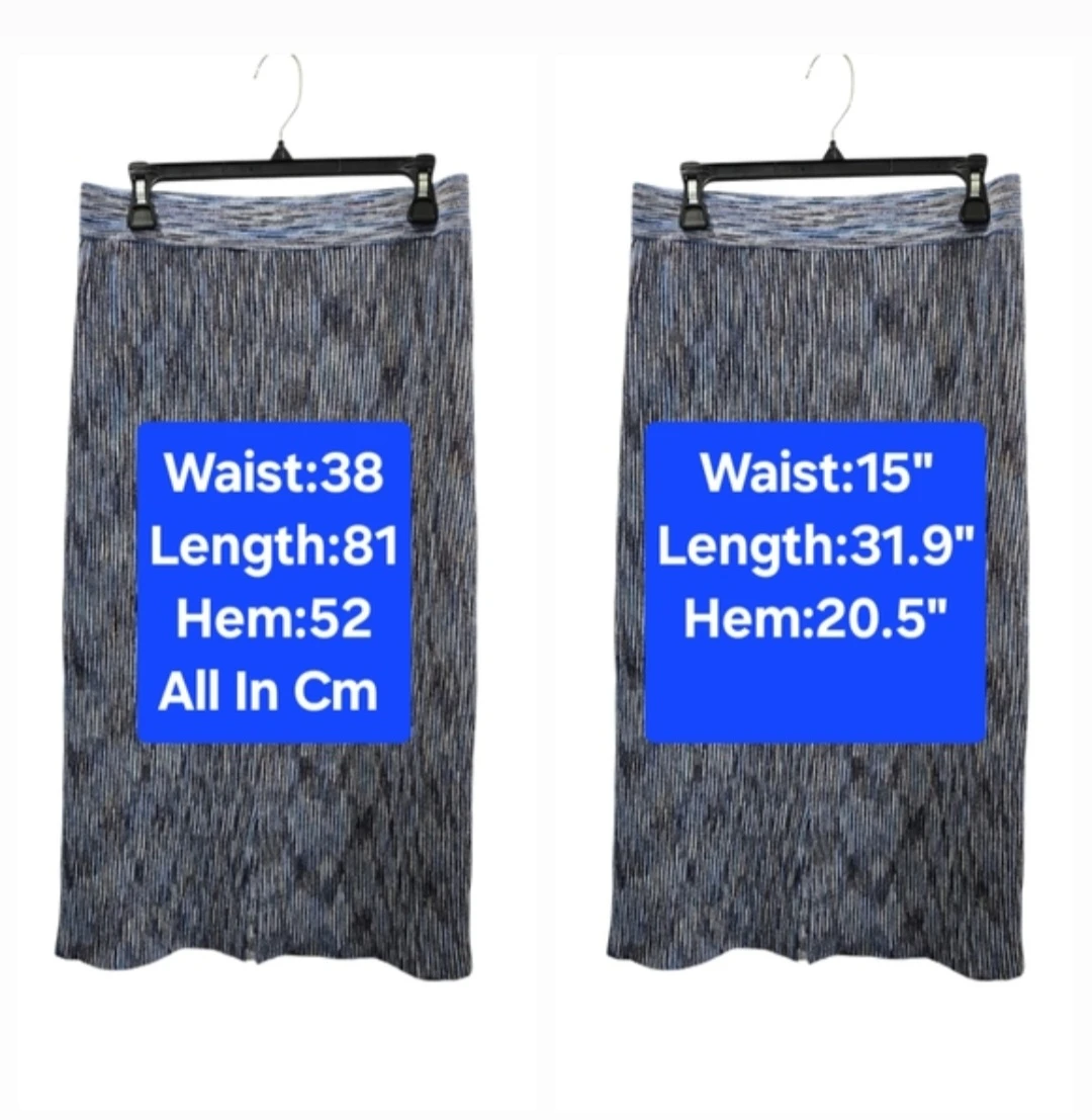 🏆 ​House of Harlow 1960 Metallic Knit Midi Skirt Size M - photo 2