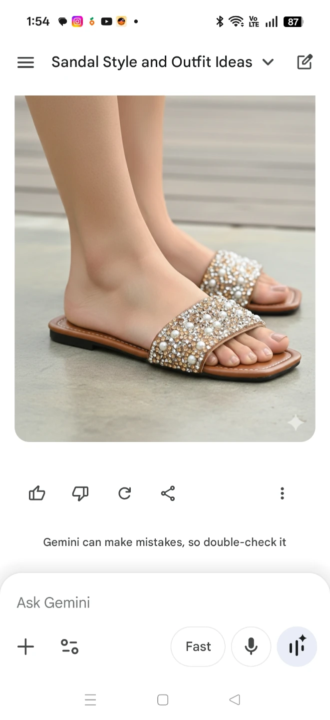 Women's Embellished Slide Sandals - photo 3
