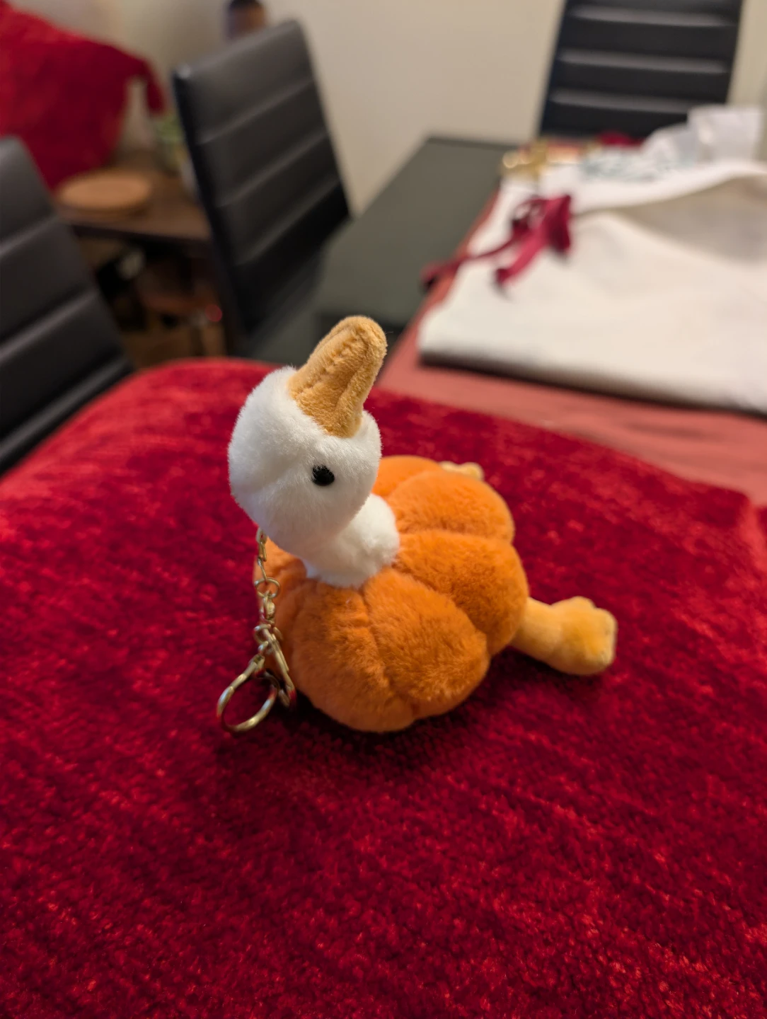 Plush Duck Keychain & Heart Charm - photo 4