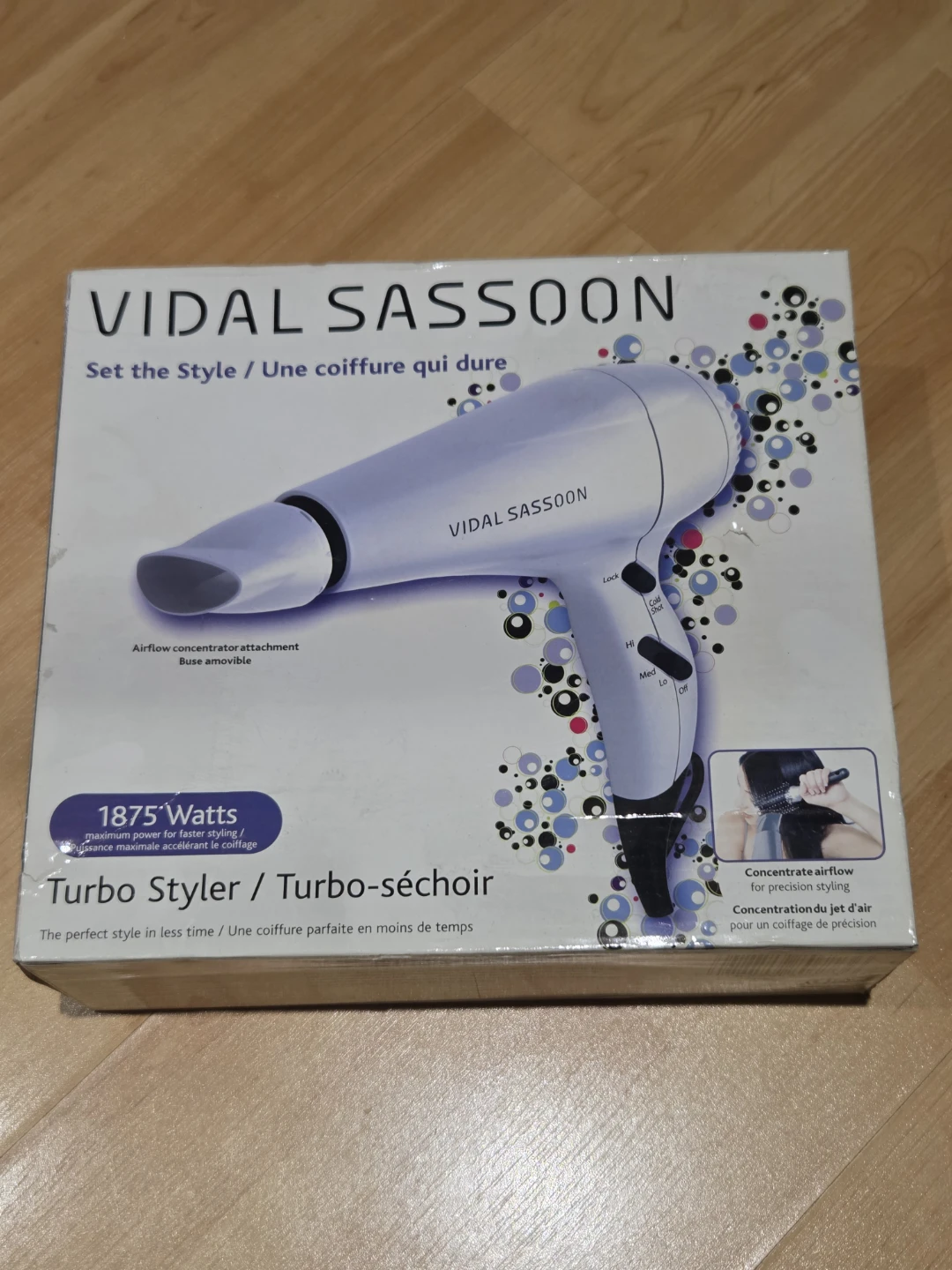 Vidal Sassoon 1875 Watts Turbo Styler Hair Dryer