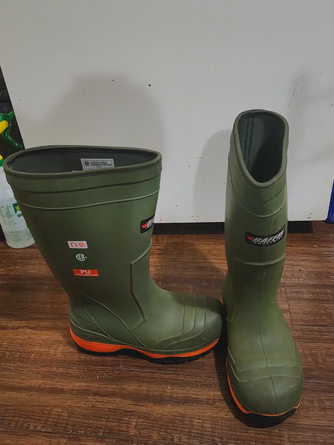 Baffin rubber boots, size 10