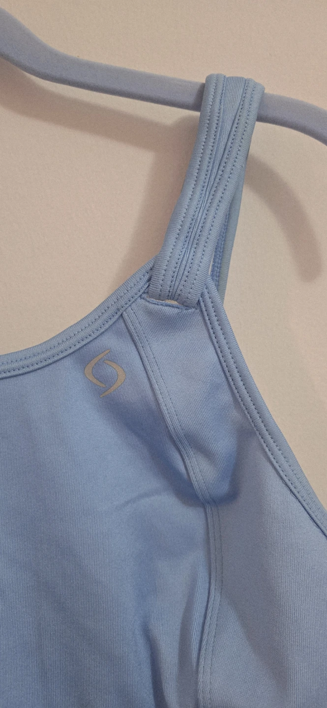 Like new. Moving Comfort Blue Sports Bra 38D - photo 3