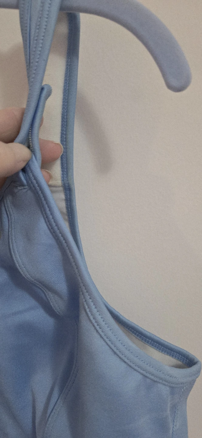 Like new. Moving Comfort Blue Sports Bra 38D - photo 4