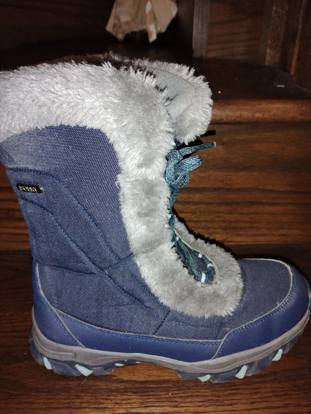 Blue Winter Boots with Faux Fur - photo 3